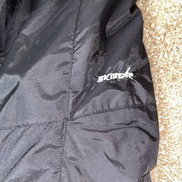 Ski Gear brand snow pants lined adjustable waist black nylon SZ MD side Pockets - Picture 4 of 12